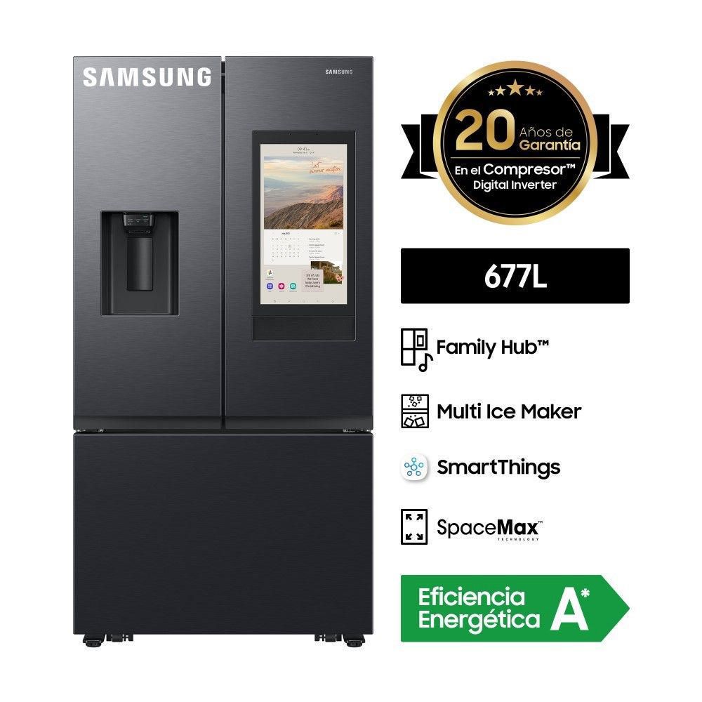 Refrigeradora Samsung French Door Family Hub RF32CG5910B1PE 677L Negro