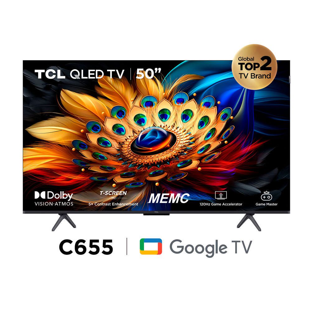 Televisor TCL 50" 50C655 QLED Google TV 4K Ultra HD