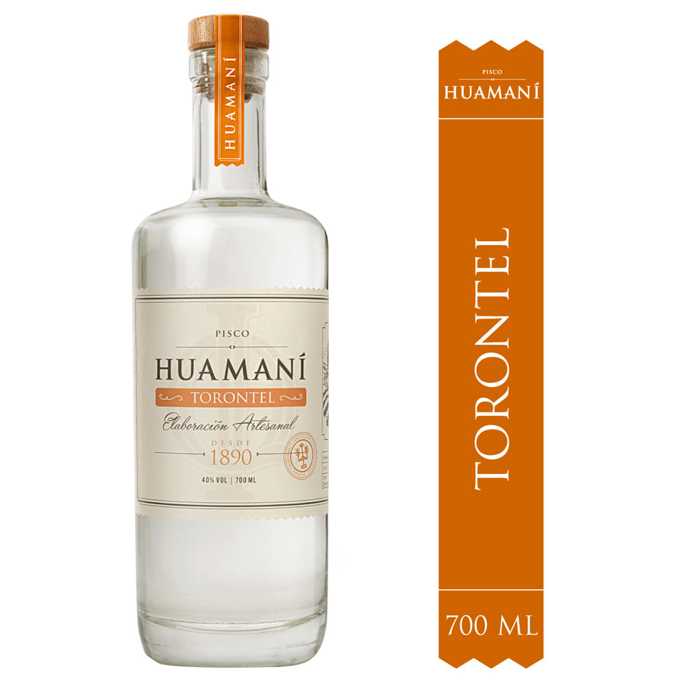 Pisco HUAMANÍ Torontel Botella 700ml