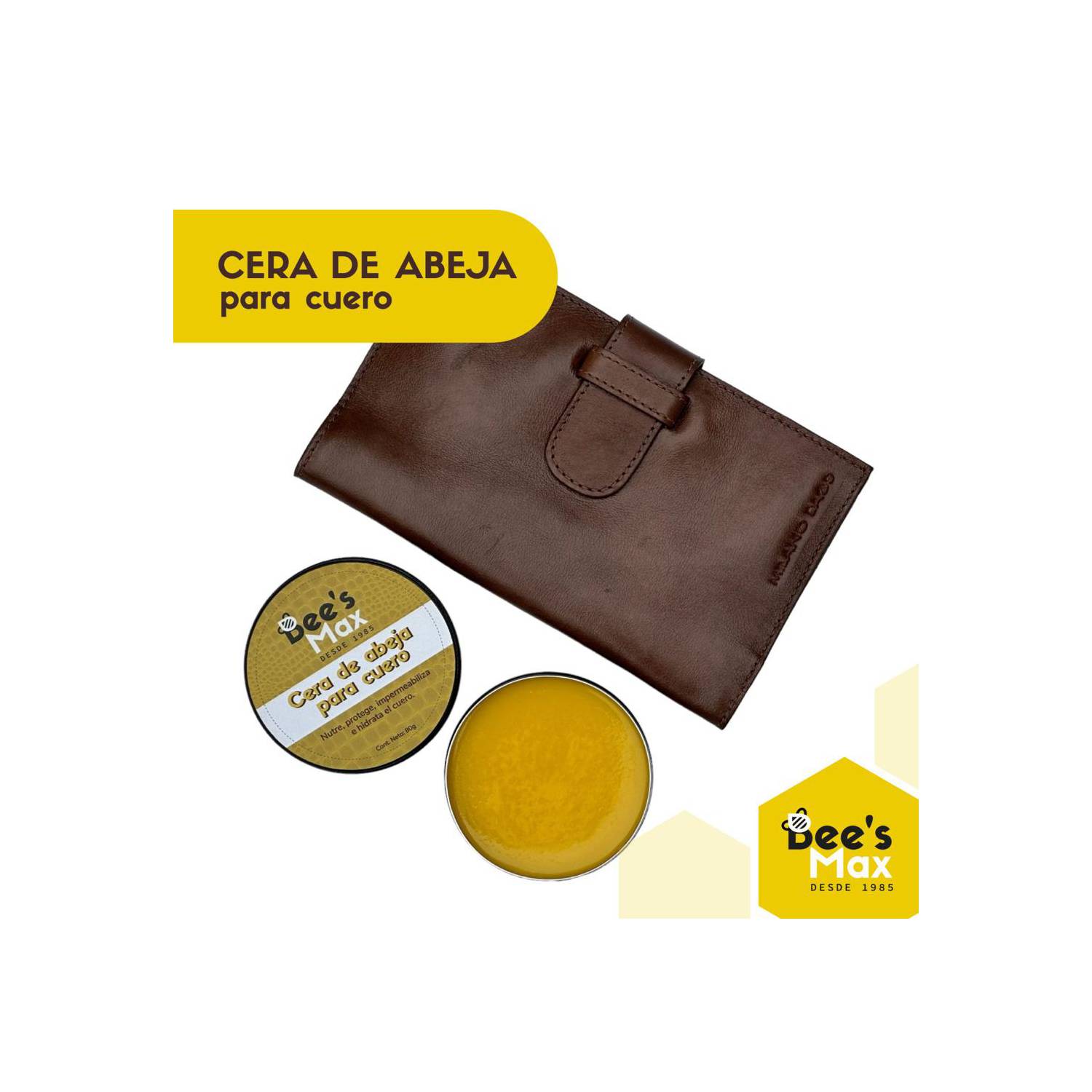 Cera de Abeja para Cuero 90G