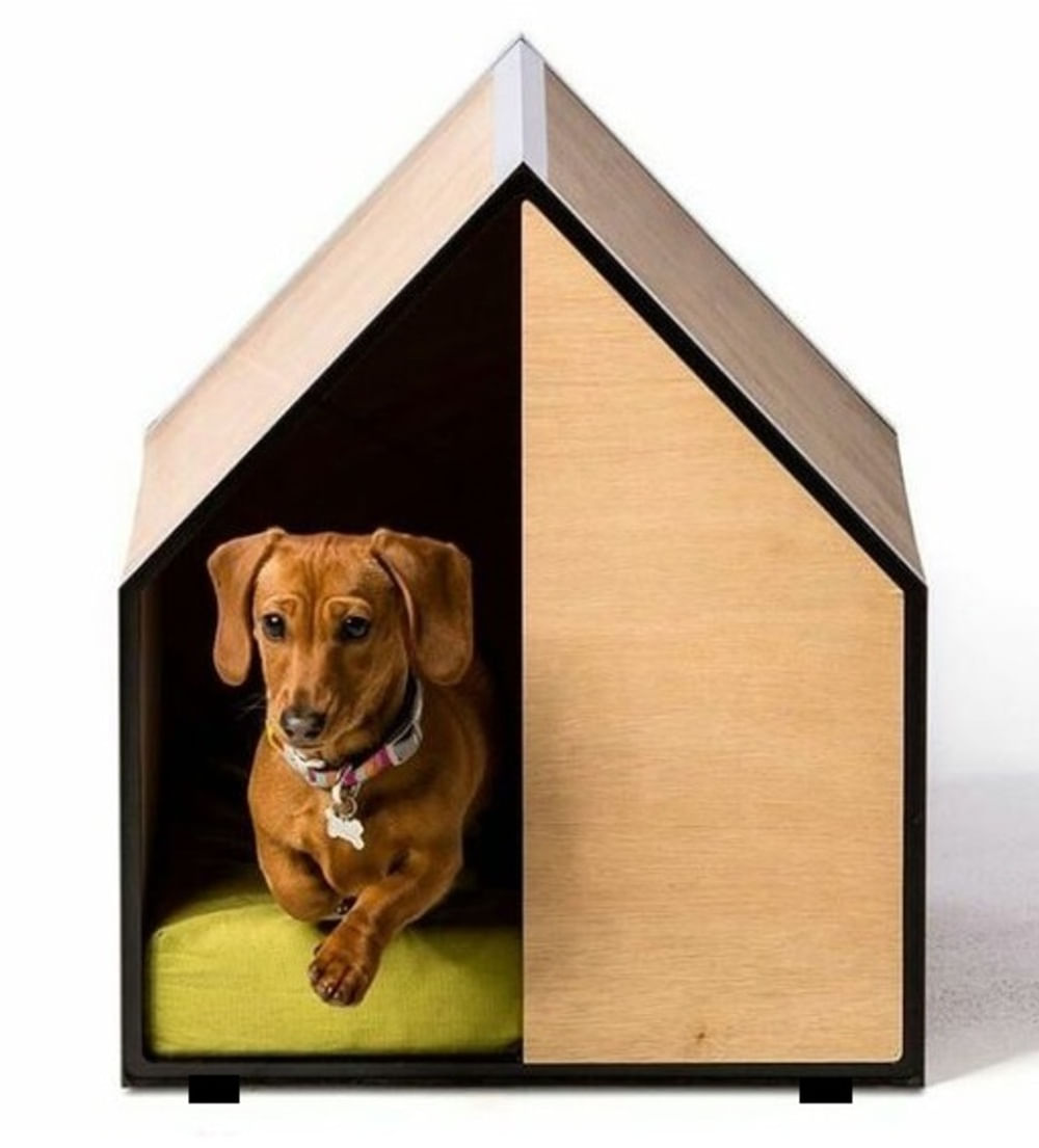 Casa para perros Linea y Punto Dog House Lucky Rovere y Negro Tamaño "G"