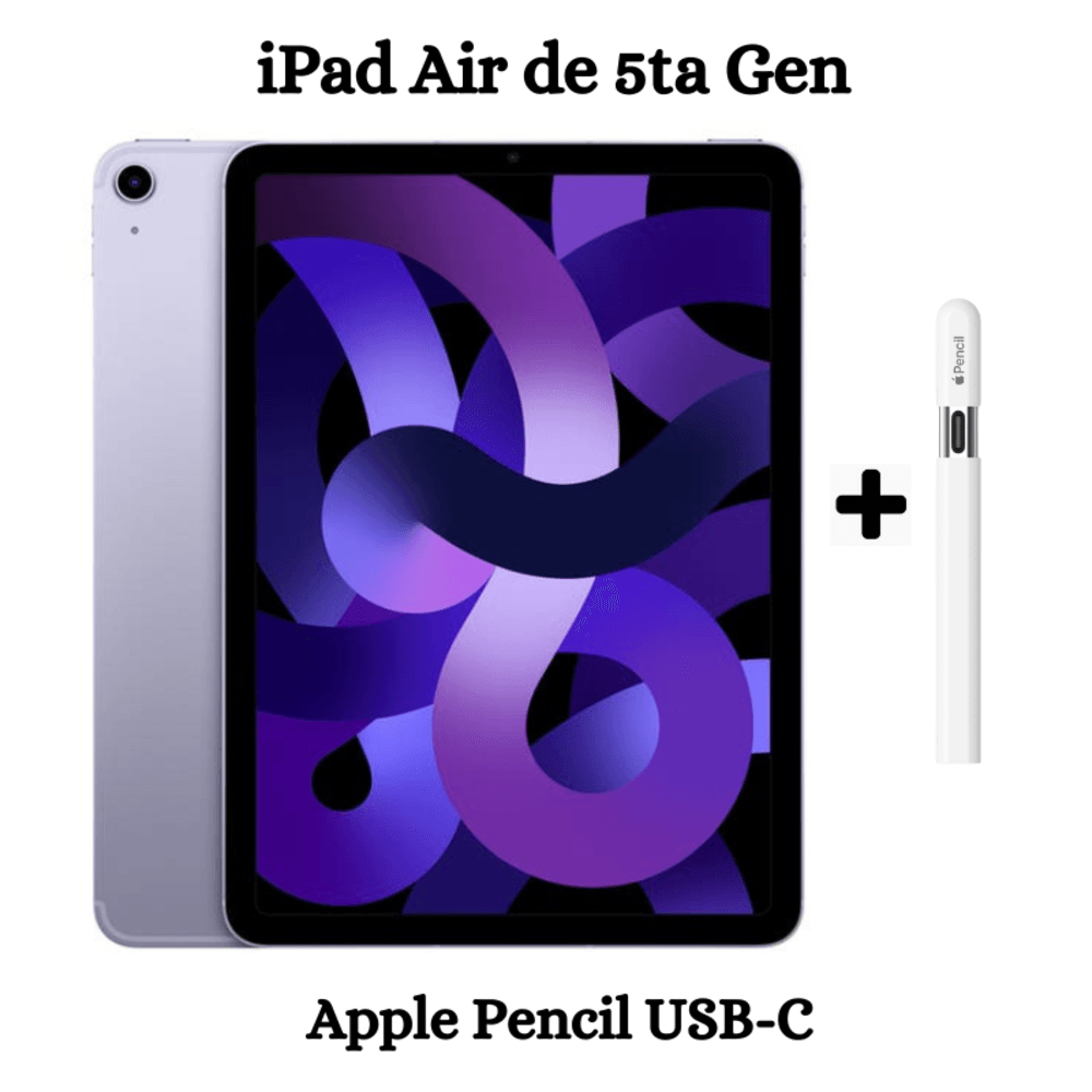 Apple iPad Air 5ta Gen 10.9" 256GB - Purple + Apple Pencil tipo C