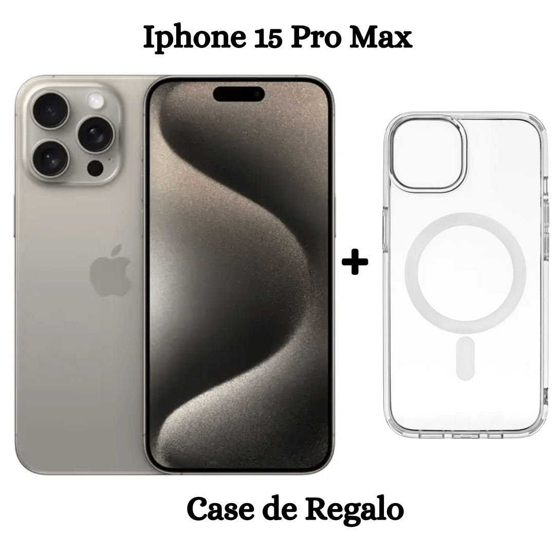 iPhone 15 Pro Max 256Gb - Natural Titanium + Case de Regalo