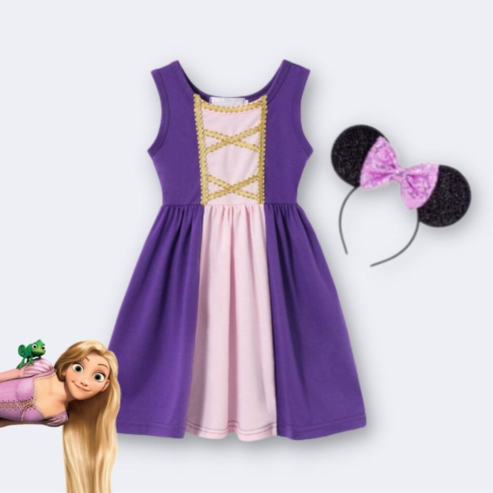 Disfraz  de Niña Rapunzel + Vincha
