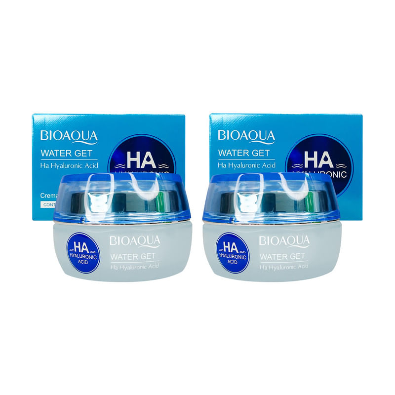 Water Get Ha Hyaluronic Acid Crema Facial Hidratante 50g Bioaqua 2 Unidades