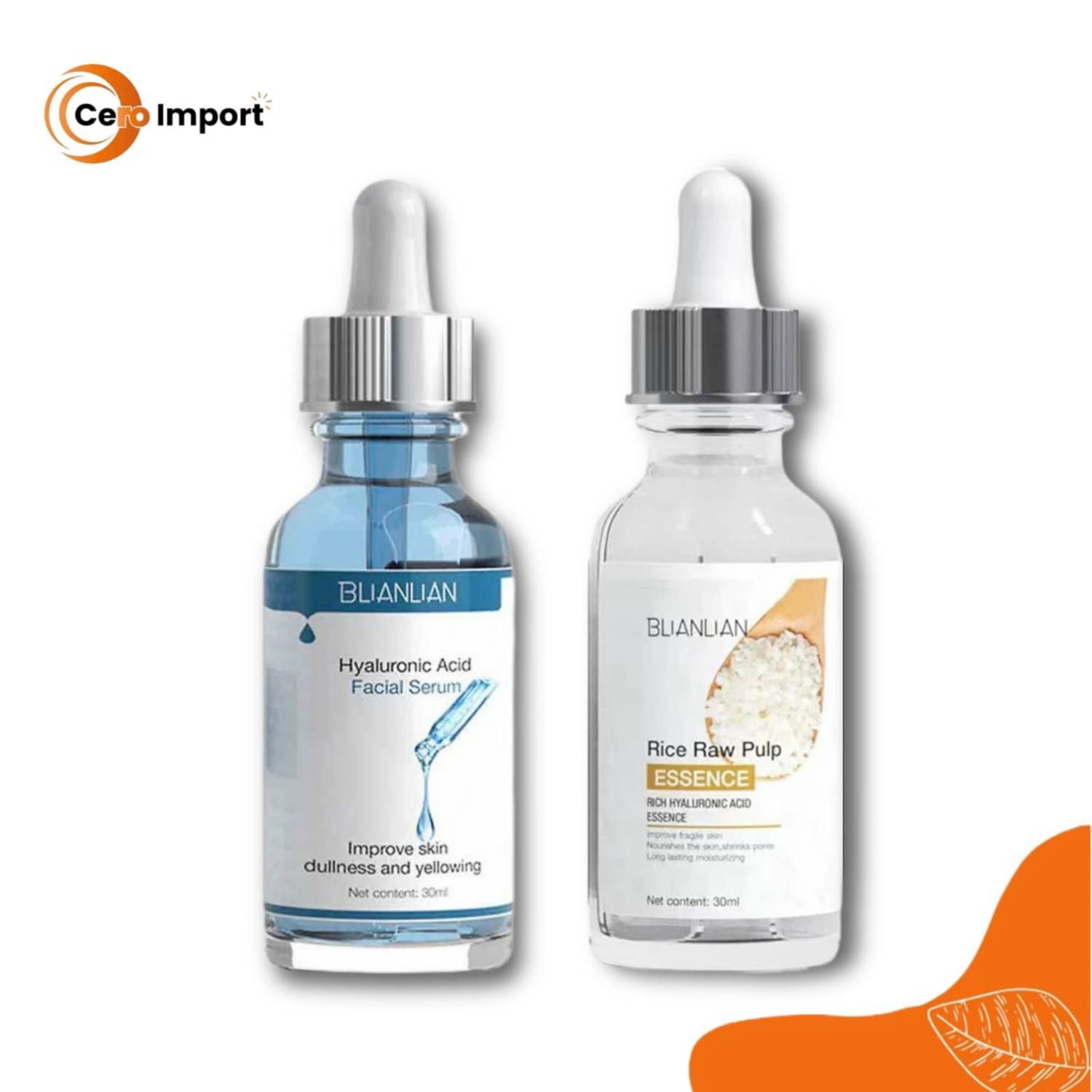 Pack 2 Serum Arroz y Serum Hyaluronic- BLIANLIAN 30ML