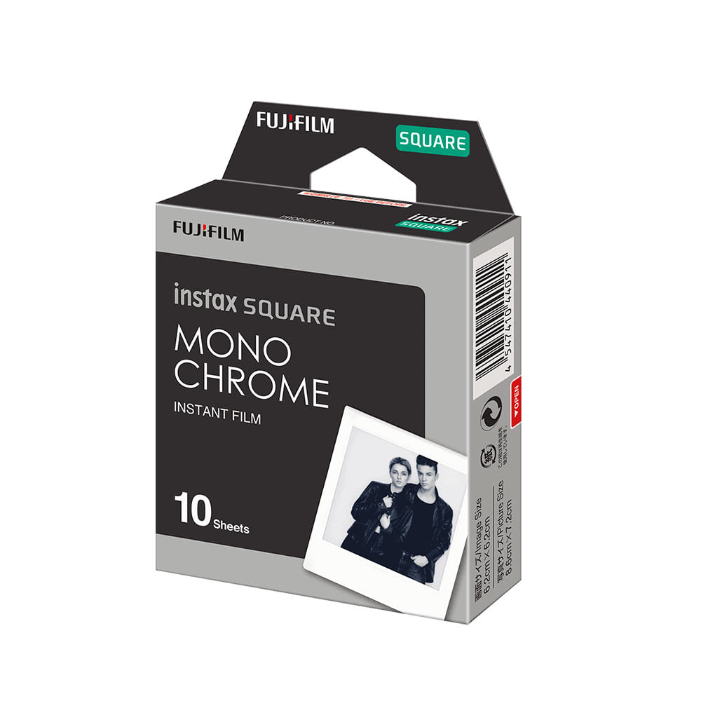 Pack de Pelicula Fujifilm Square Mono Chrome x10