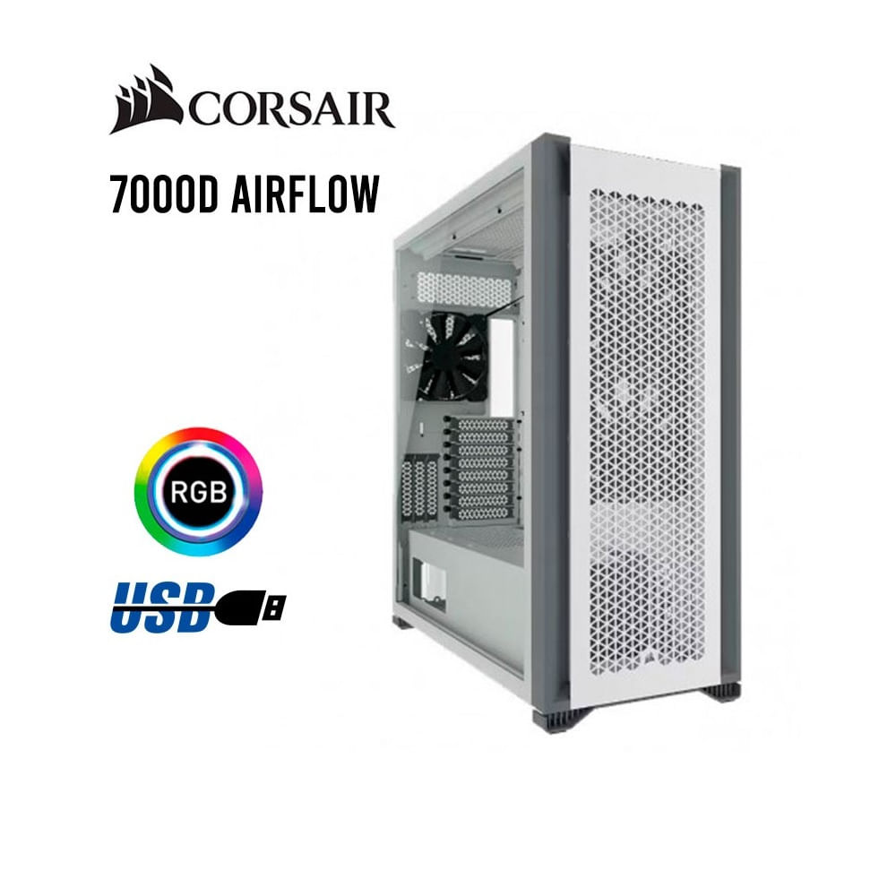 Case Corsair AirFlow 7000D Blanco Torre Completa Acero CC-9011219-WW