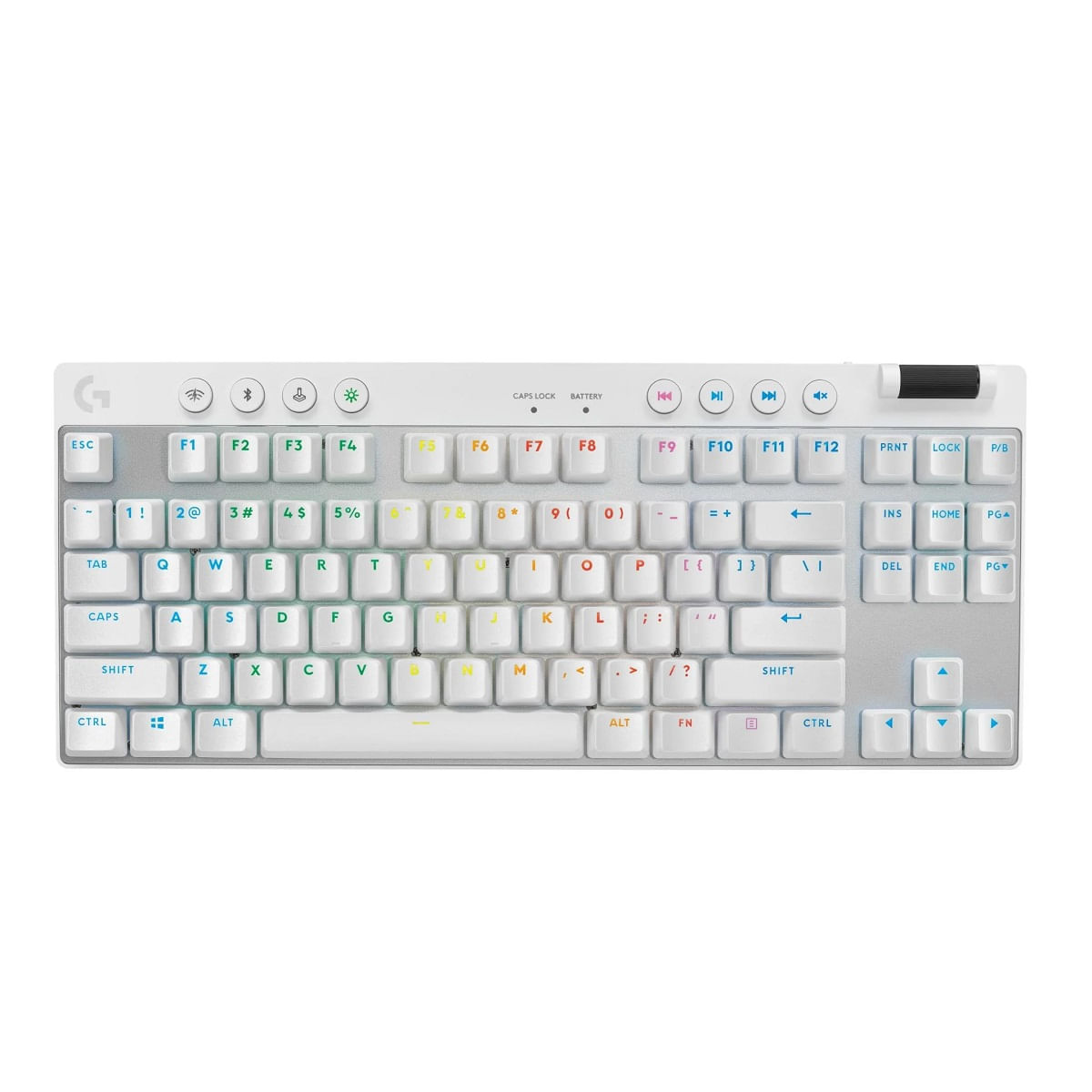 Teclado Logitech G Pro X TKL Lightspeed Switch Brown Blanco