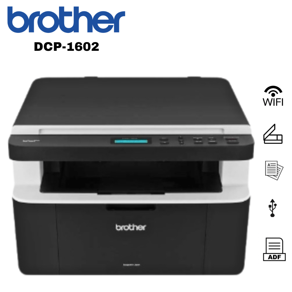 Impresora Multifuncional Monocromatica Laser Brother Dcp-1602 Usb