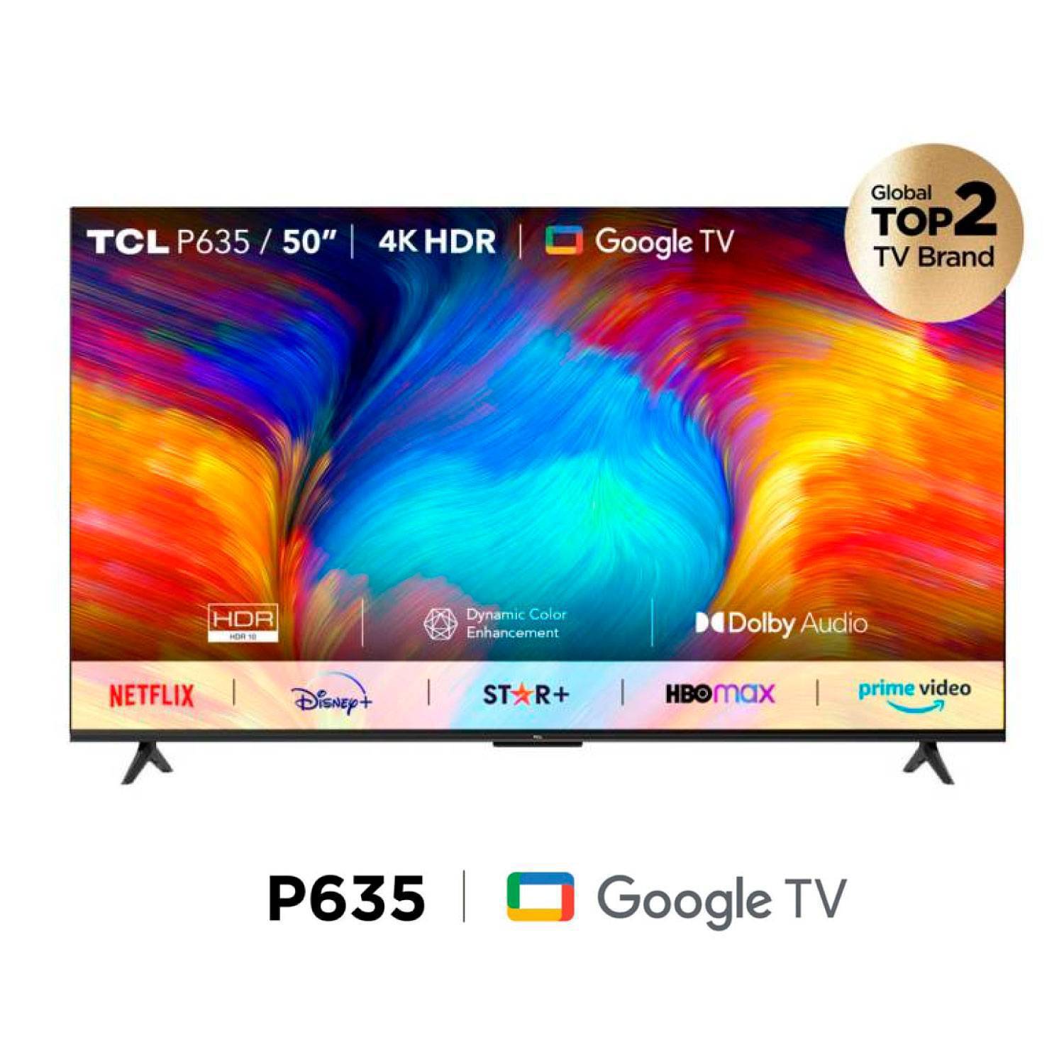Televisor TCL 50" Smart UHD 4K Google Tv 50P635