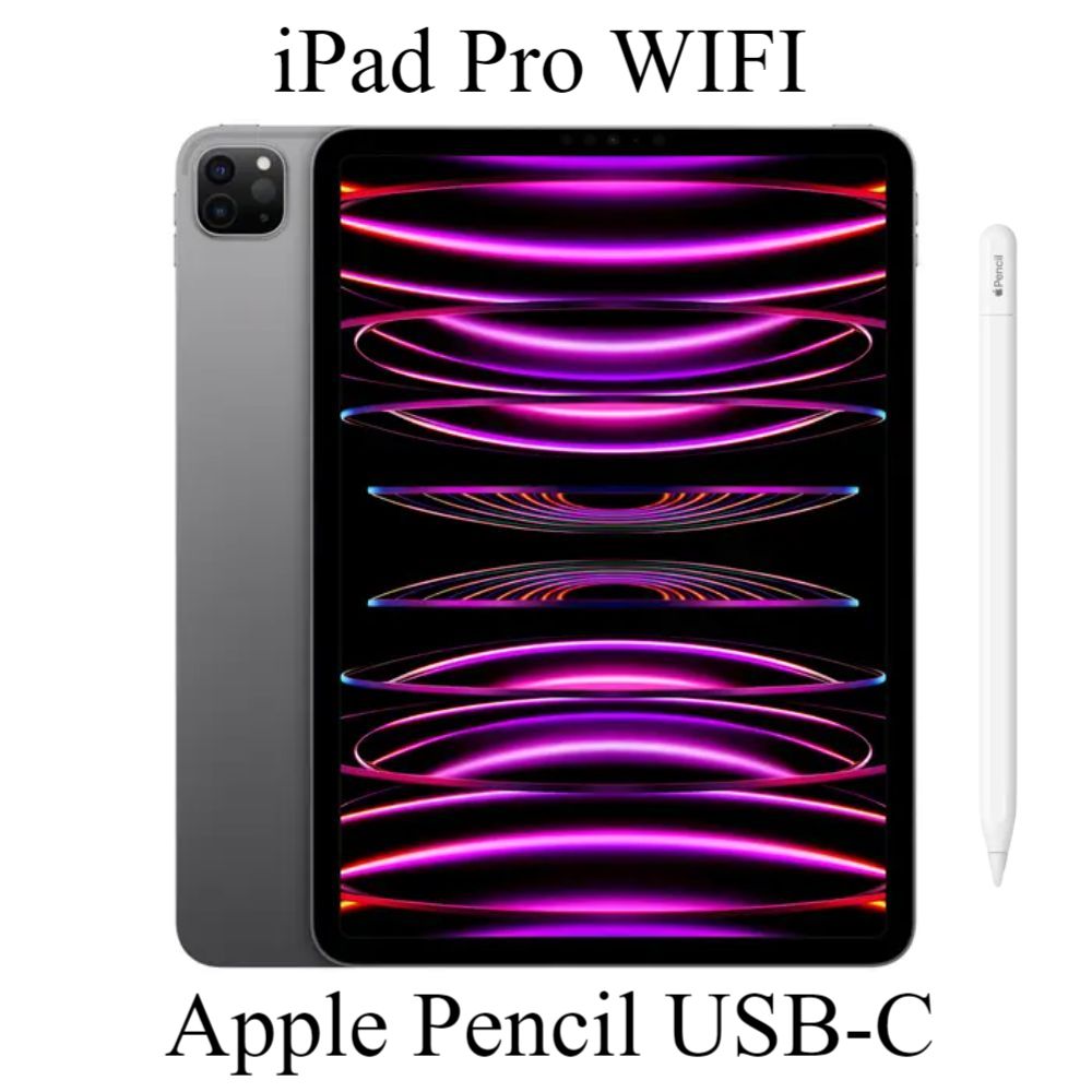iPad Pro 12.9" 6ta Gen 128GB WIFI/CELL - Space Gray + Apple Pencil 2da Gen