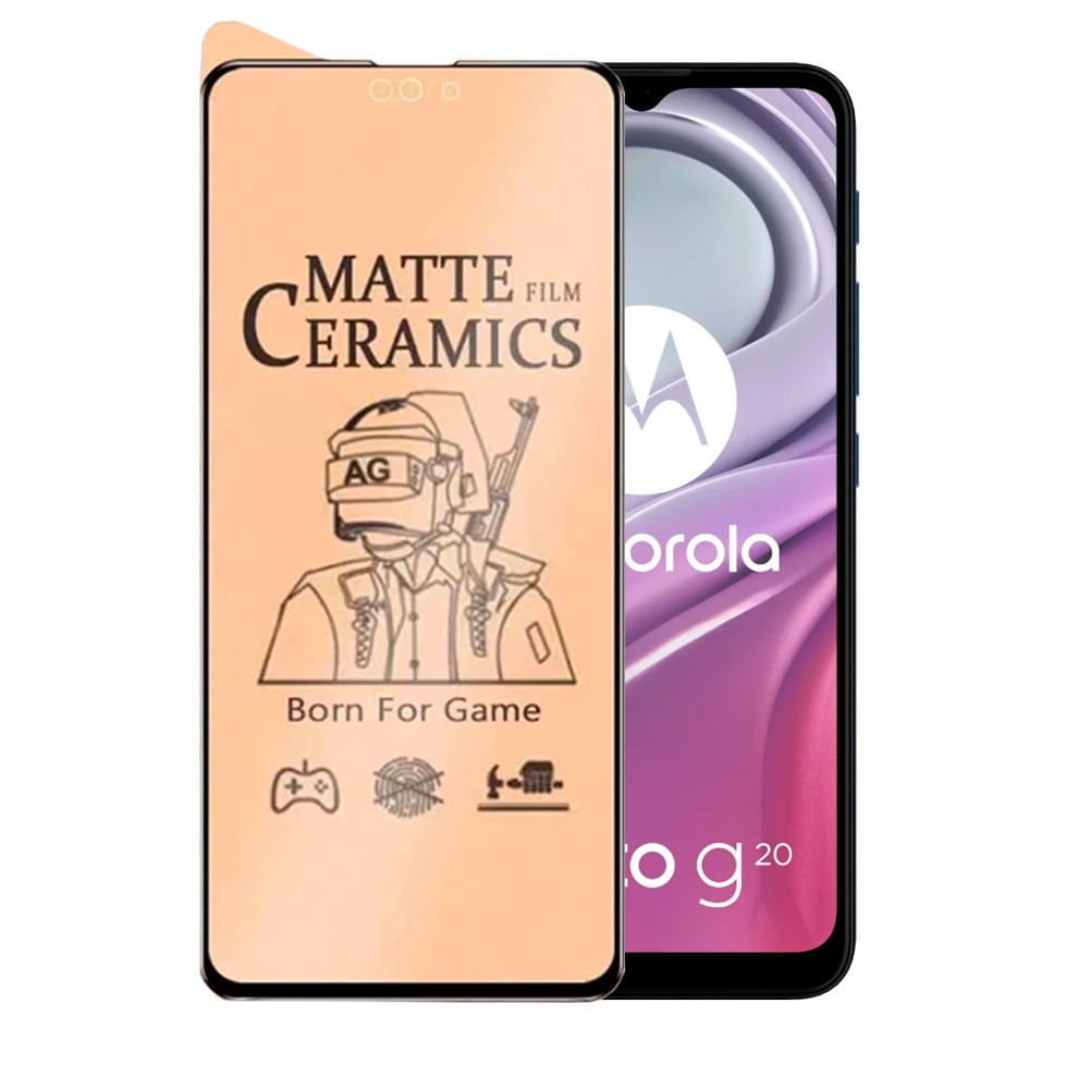 Mica para Motorola Moto G30 Protector de Cerámica Mate Antishock Resistente a Caídas y Golpes