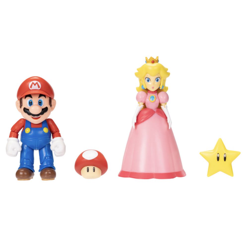 Pack De 2 Figuras Nintendo Mario & Peach