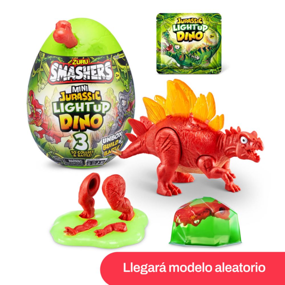 Dinosaurio  Sorpresa Smashers Mini Dino Jurásico Luminoso