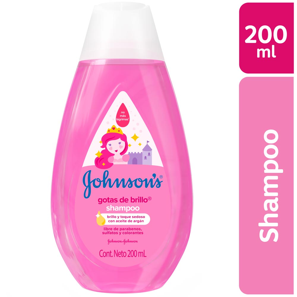 Shampoo para Bebé JOHNSON'S Gotas de Brillo Frasco 200ml