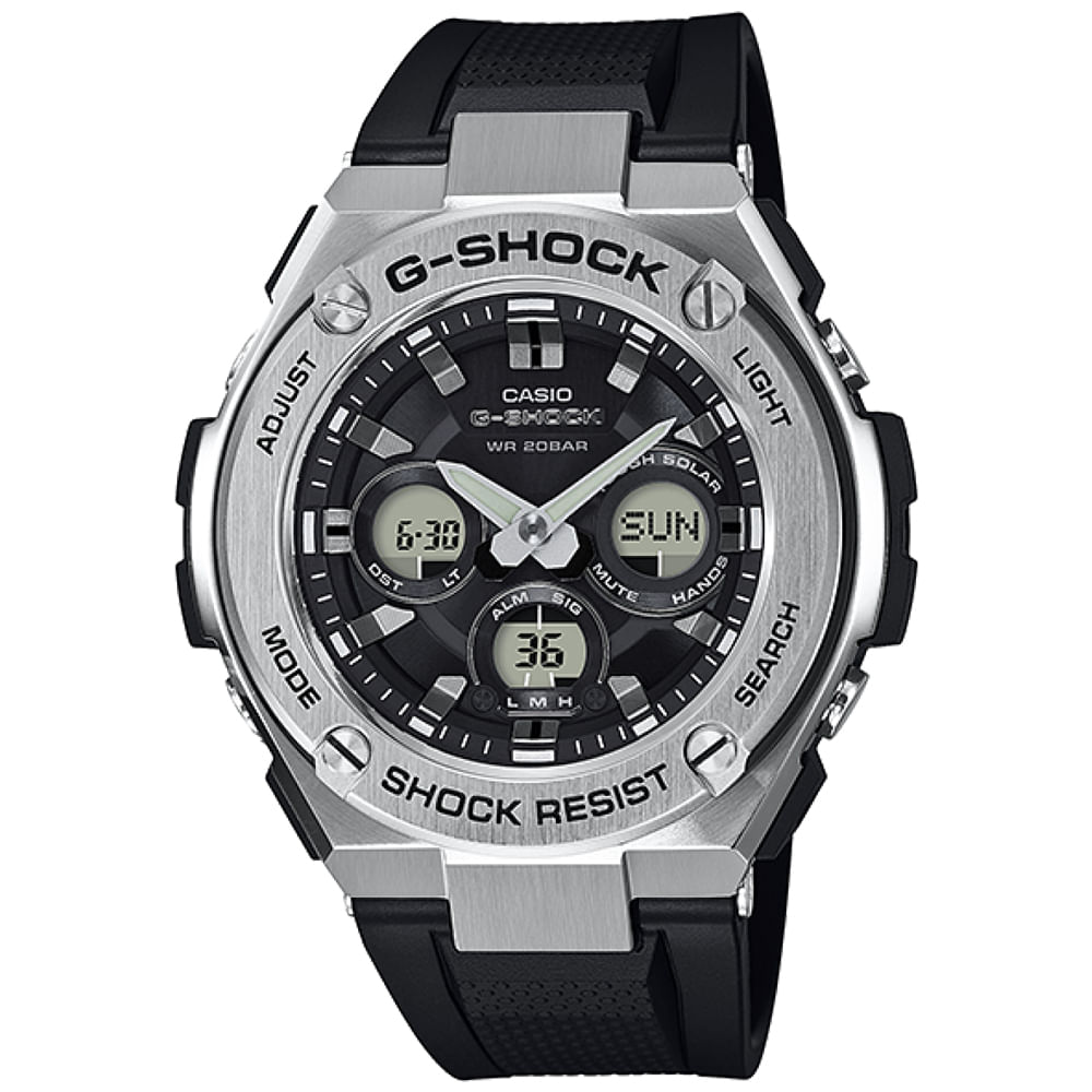 Reloj Casio G-Shock G-Steel GST-S310-1A Solar Digital Analógico Acero Inoxidable Resina