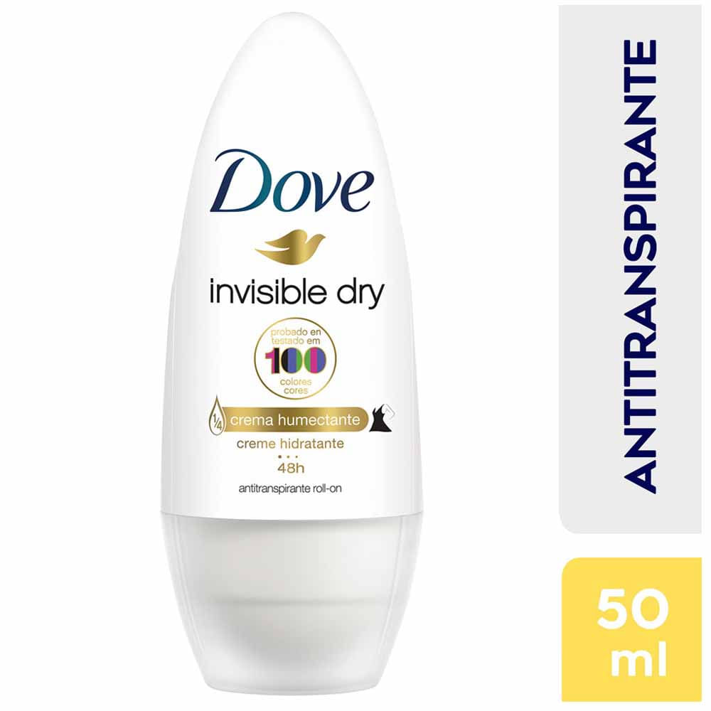 Desodorante en Roll On para Mujer DOVE Invisible Dry Frasco 50ml