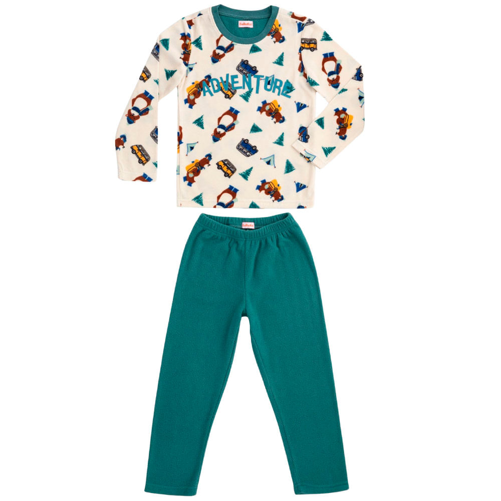 Pijama Polo + Pantalón Polar Niño EUREKA