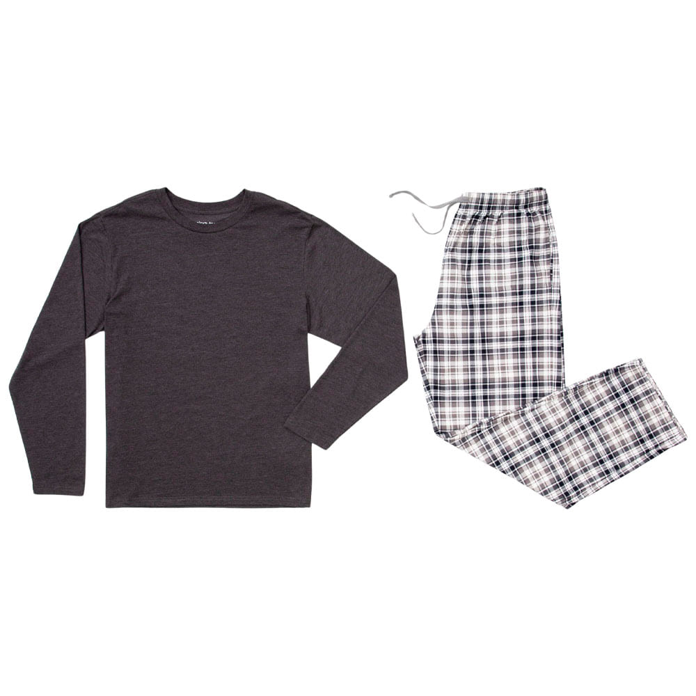 Pijama Polo + Pantalón Diseño1 Franela Hombre SINGULAR