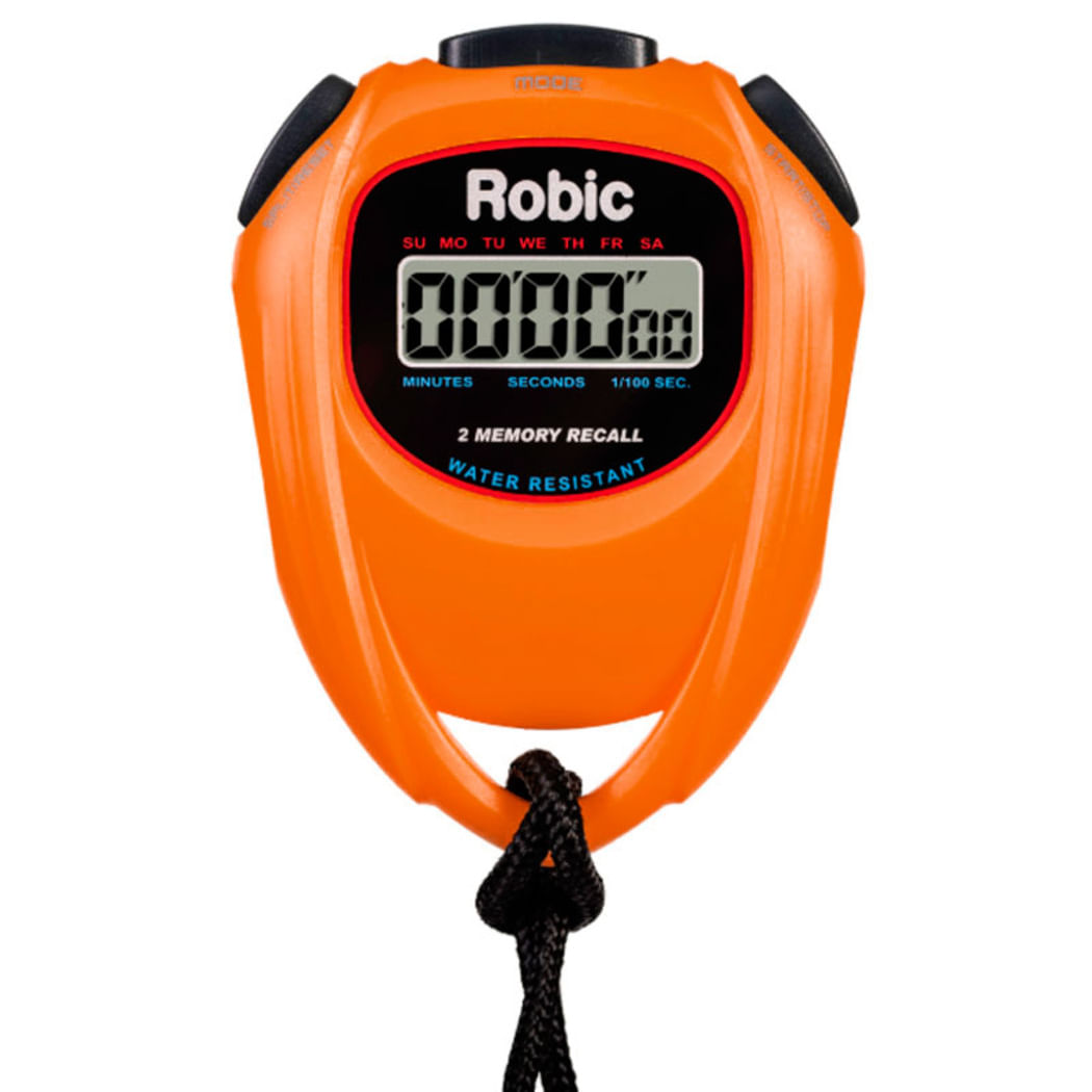 Cronometro Robic SC429 Alta precision Evento Simple 1/100 - Naranja