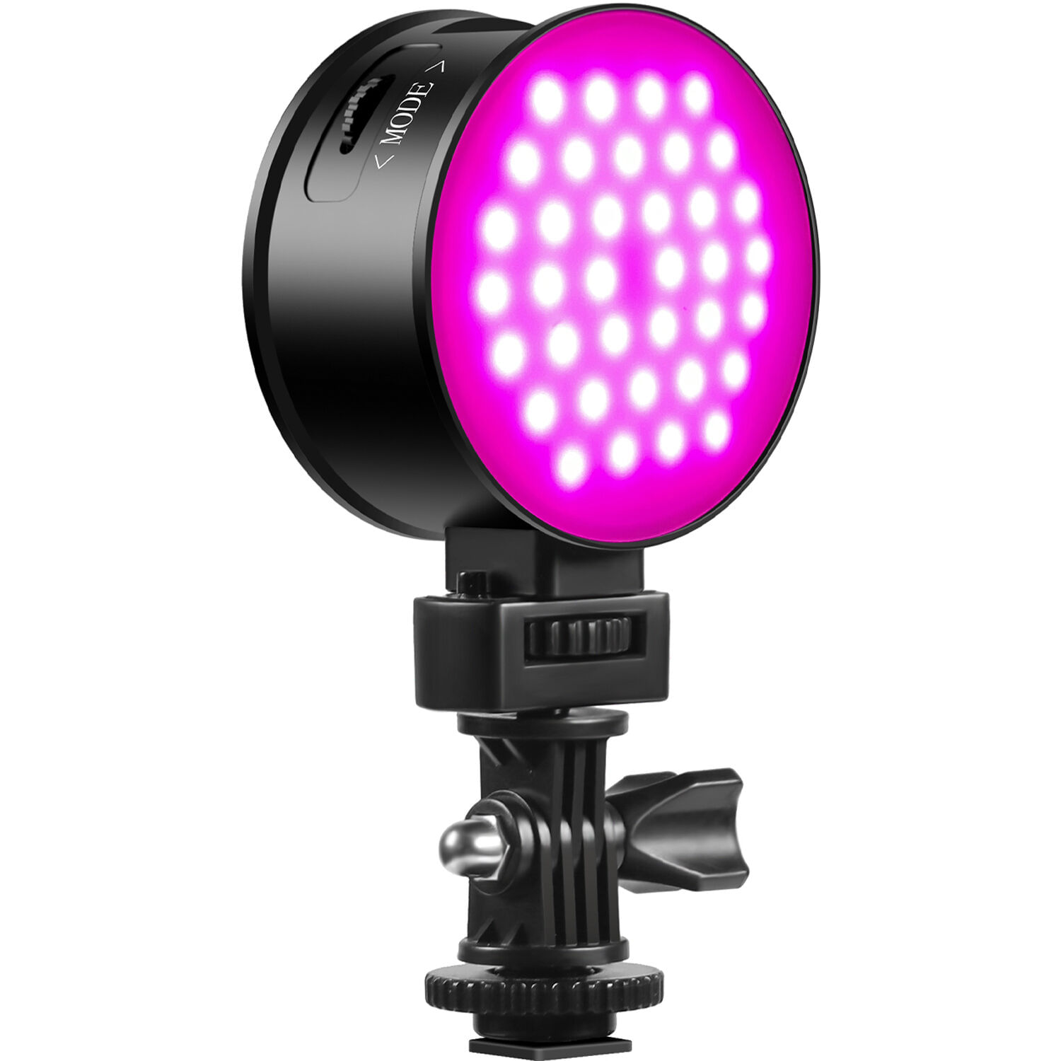 Luz de Video Led Gvm 7Sm Double Sided Mini On Camera Bicolor Y Rgb