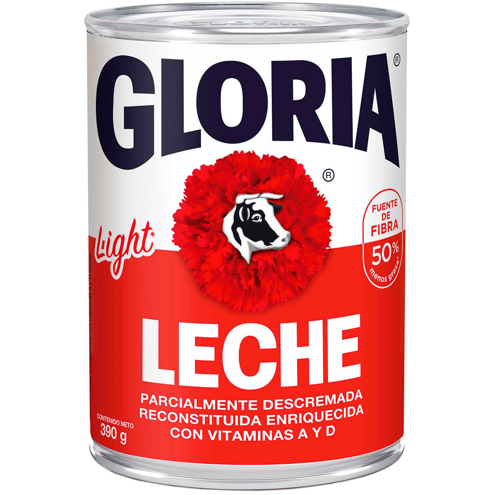 Leche Light GLORIA Lata 390g