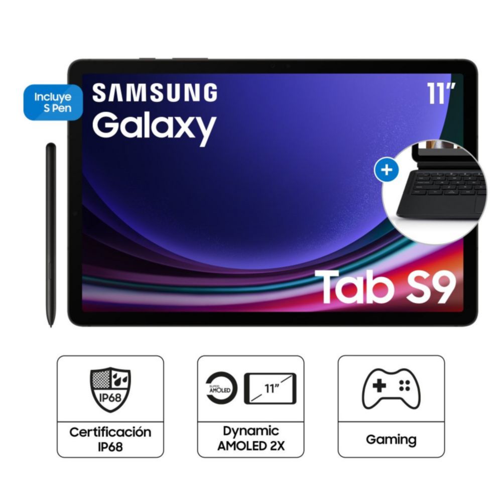 Samsung Galaxy Tab S9 SM-X710NZAHPEO 11" 12GB RAM 256GB Grafito