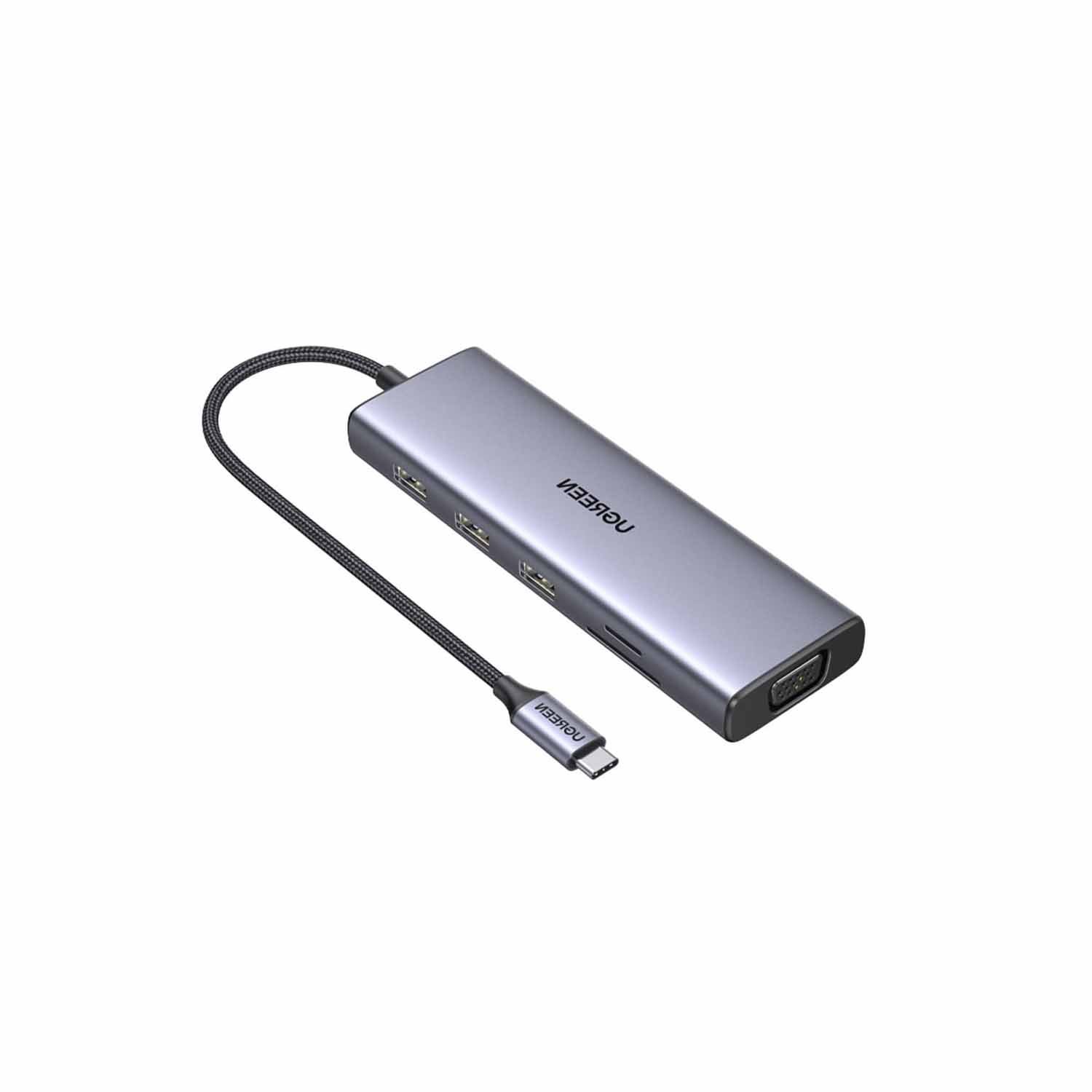 Adaptador Ugreen 9 In 1 USB-C Multifunction Adapter Cm498 Silver