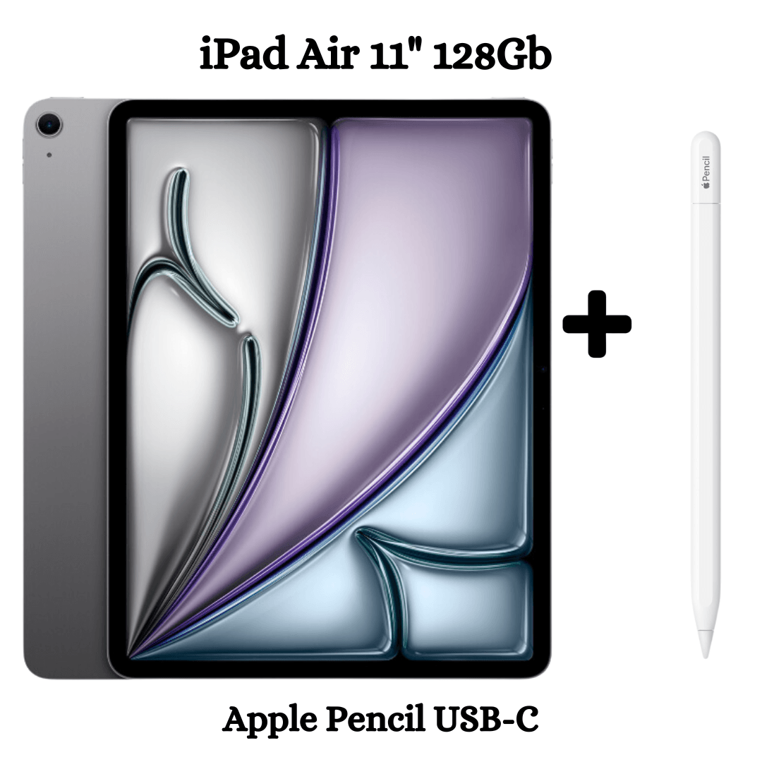 Apple iPad Air 11" Chip M2 Wifi 2024 128GB - Space Gray + Apple Pencil USB-C