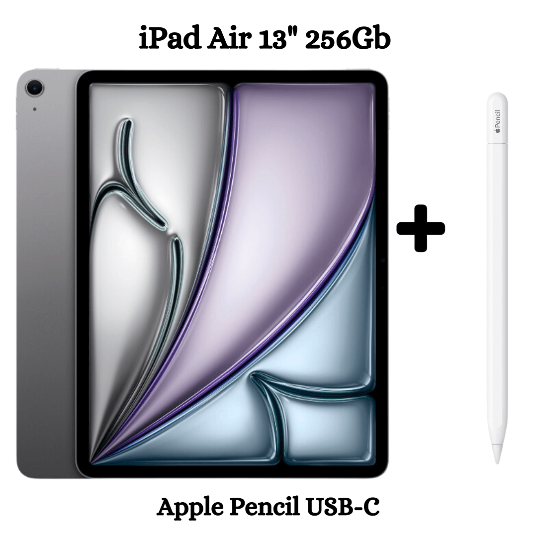 Apple iPad Air 13" Chip M2 Wifi 2024 256GB - Space Gray + Apple Pencil USB-C