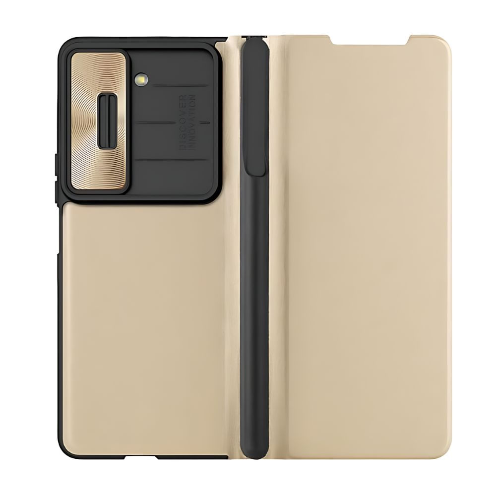 Case Nillkin Qin Pro Para Samsung Z FOLD 4 Gold