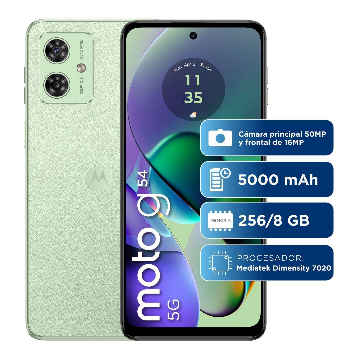 Celular Motorola Moto G54 8gb 256gb Verde Menta