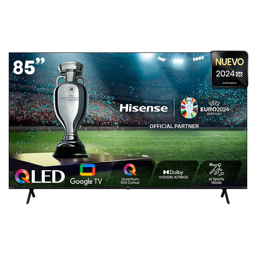 Televisor Hisense 85" 85Q6N 4K UHD QLED  Google Tv