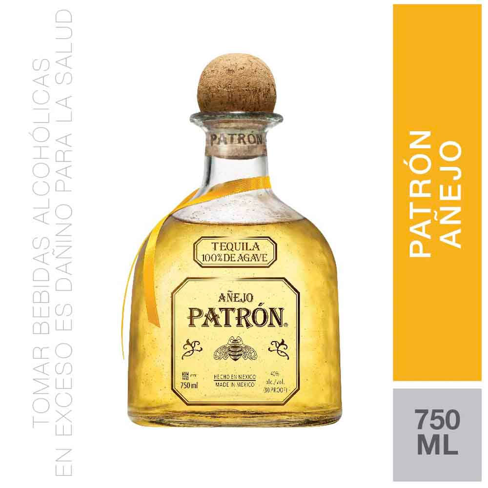 Tequila Añejo PATRON Botella 750ml