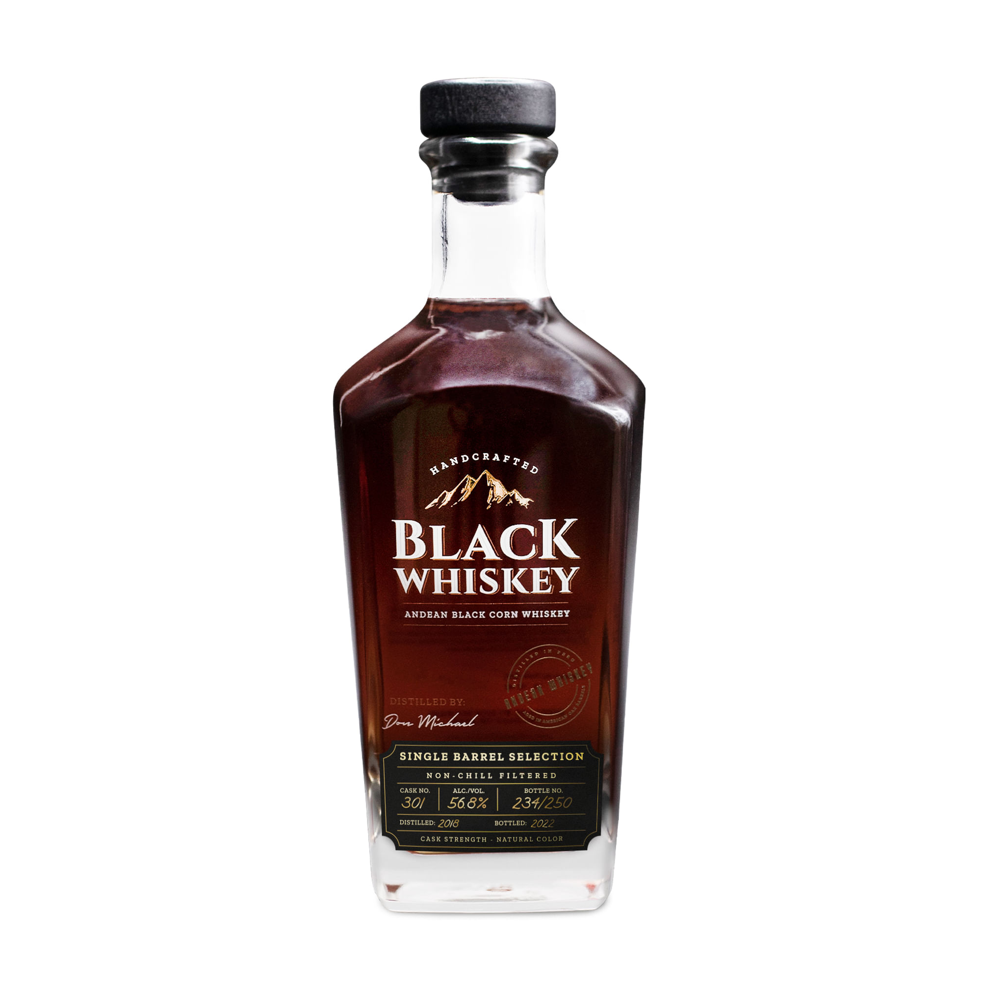 Whiskey BLACK WHISKEY Honey Botella 700ml