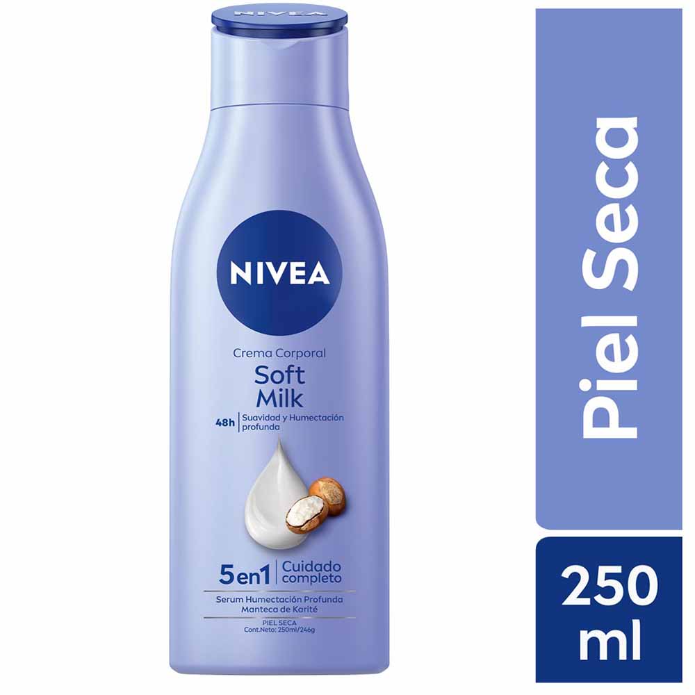 Crema Corporal NIVEA Soft Milk (Piel Seca) - Frasco 250ml