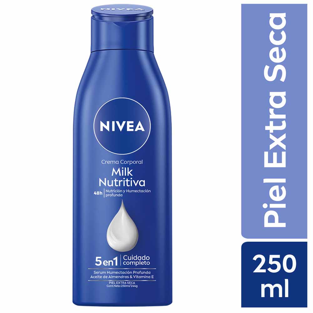 Crema Corporal NIVEA Milk Nutritiva (Piel Extra Seca) - Frasco 250ml