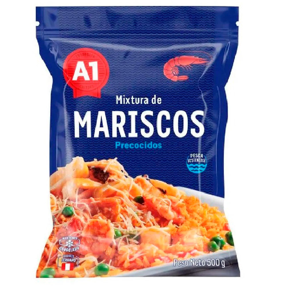 Mixtura de Mariscos Precocidos A1 Bolsa 500g PV