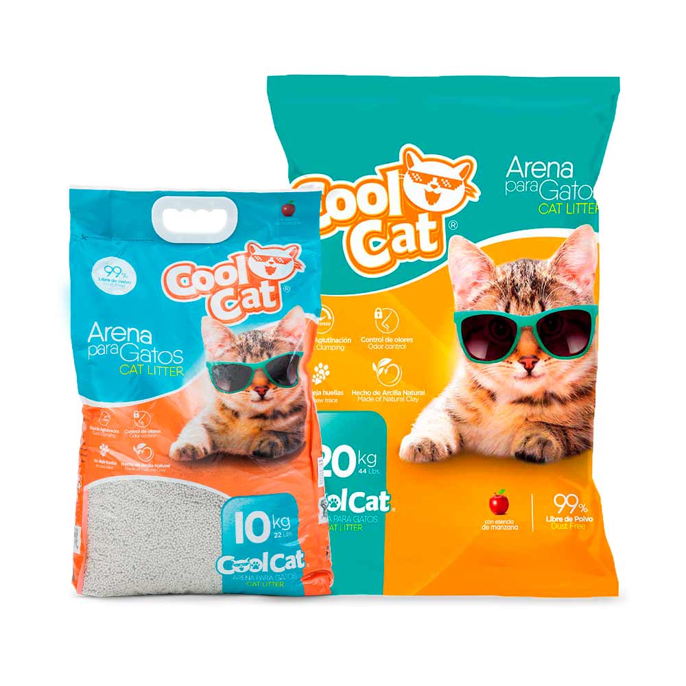 Pack Arena para Gatos COOL CAT Bolsa 10Kg + Bolsa 20Kg