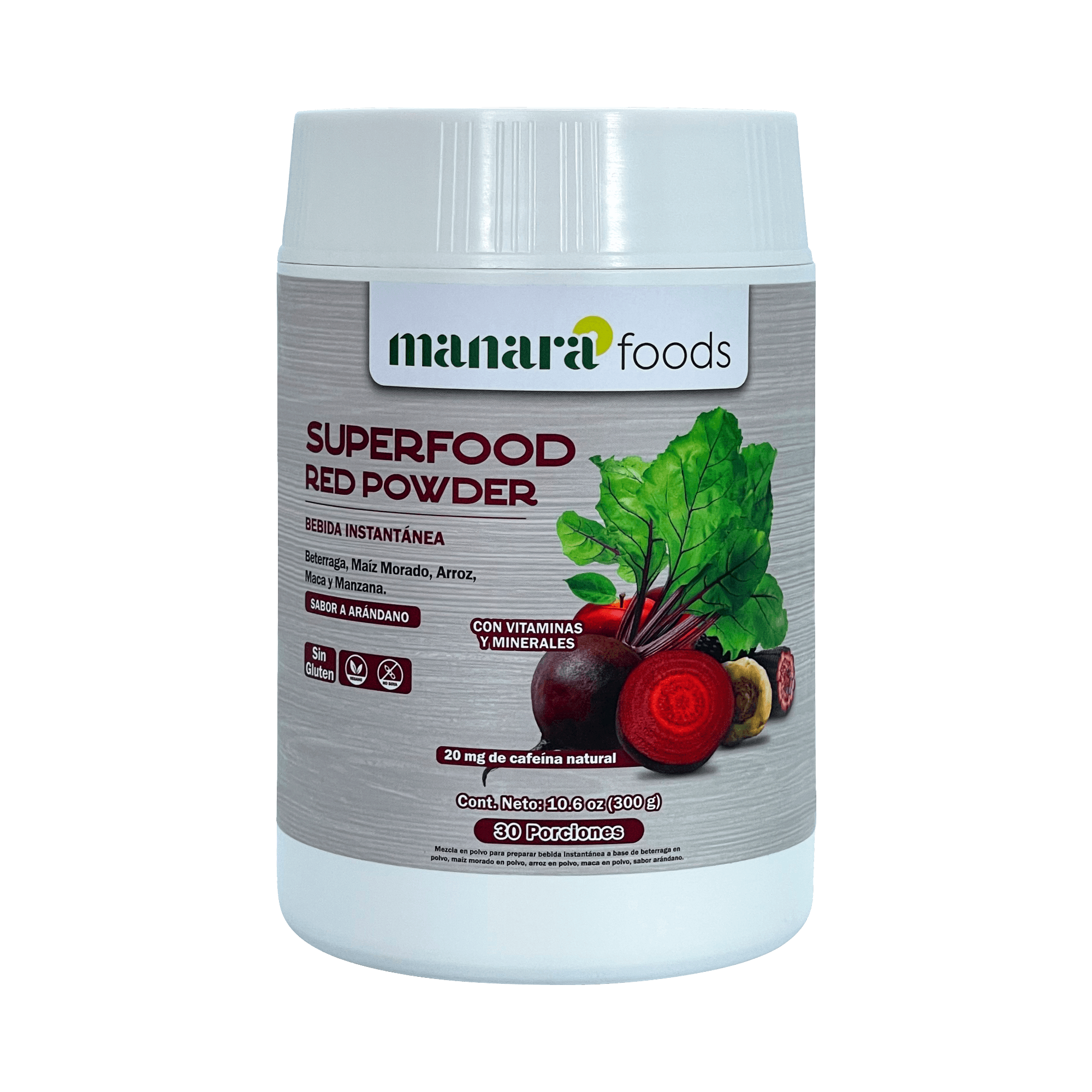 Superfood Red Powder - Manara Foods - Energizante Antioxidante - Óxido nítrico