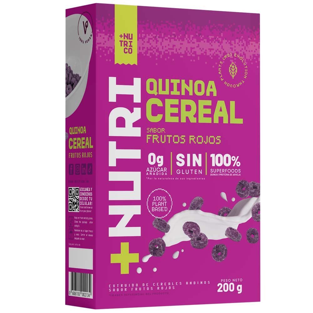 Cereal + NUTRI CO Frutos Rojos Caja 200g