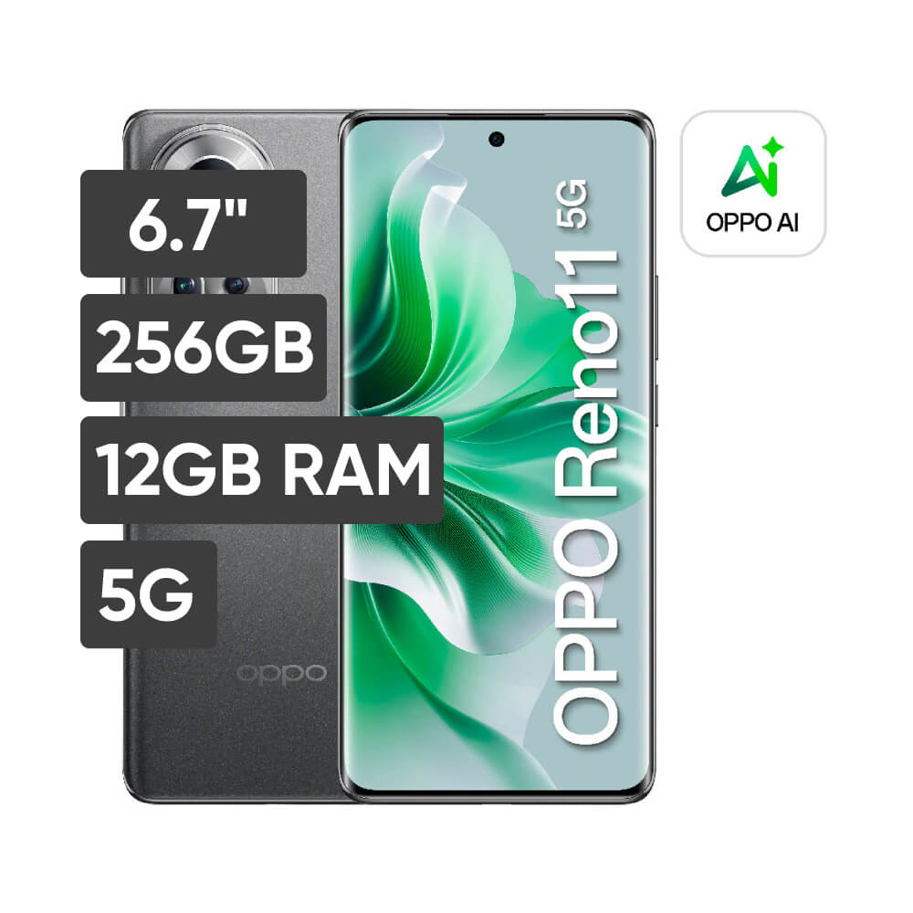 Smartphone OPPO Reno 11 6.7" 12GB 256GB 50MP + 32MP + 8MP Gris