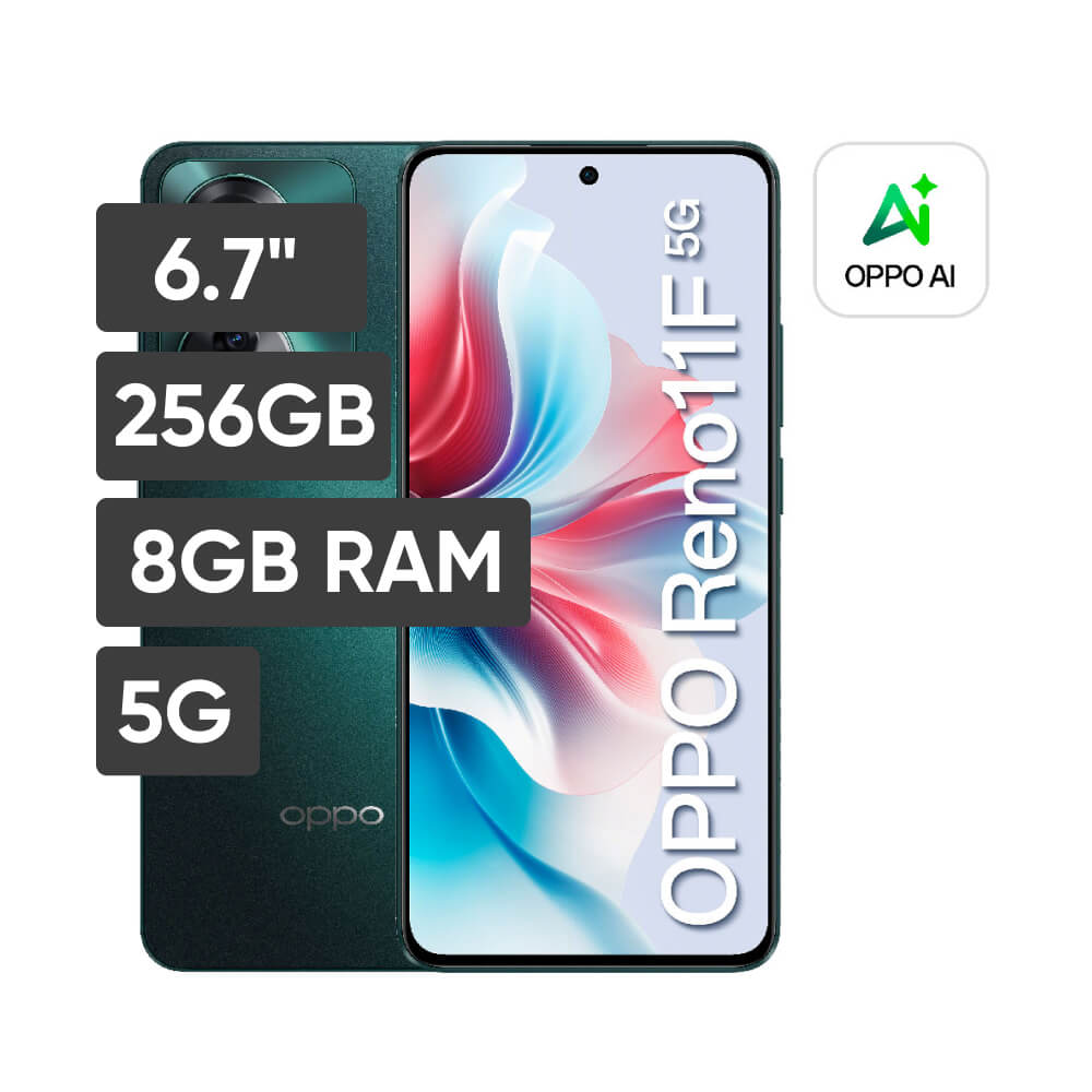 Smartphone OPPO Reno 11F 6.7" 8GB 256GB 64MP + 8MP + 2MP Verde