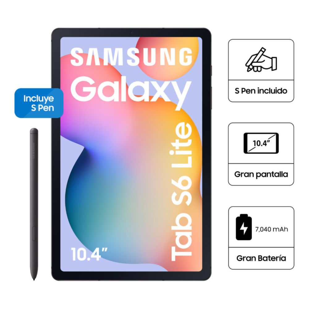 Galaxy Tab S6 Lite 10.4" 128GB SSD 4GB RAM SM-P620NZIEPEO Graphite
