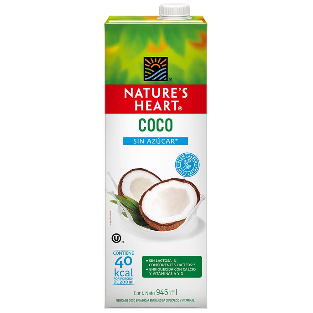 Bebida de Coco NATURES HEART sin Azúcar Botella 946ml