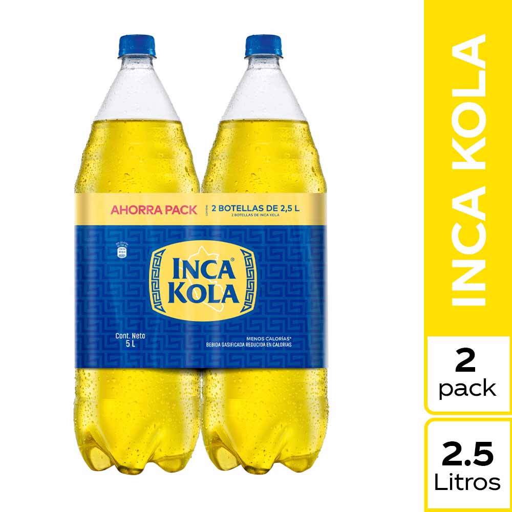 Pack Gaseosa INCA KOLA Botella 2.5L Paquete 2un