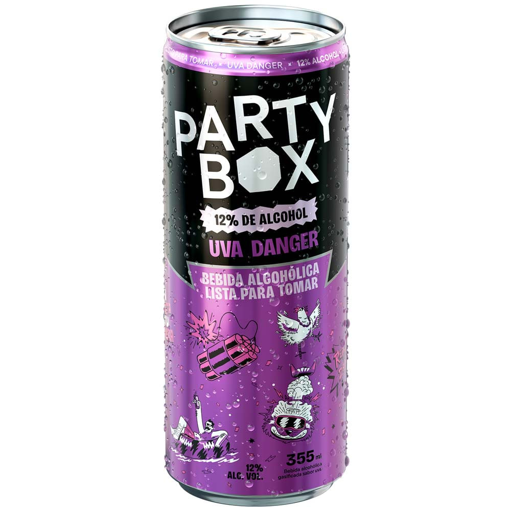 Ready To Drink (RTD) PARTY Uva Danger Lata 355ml
