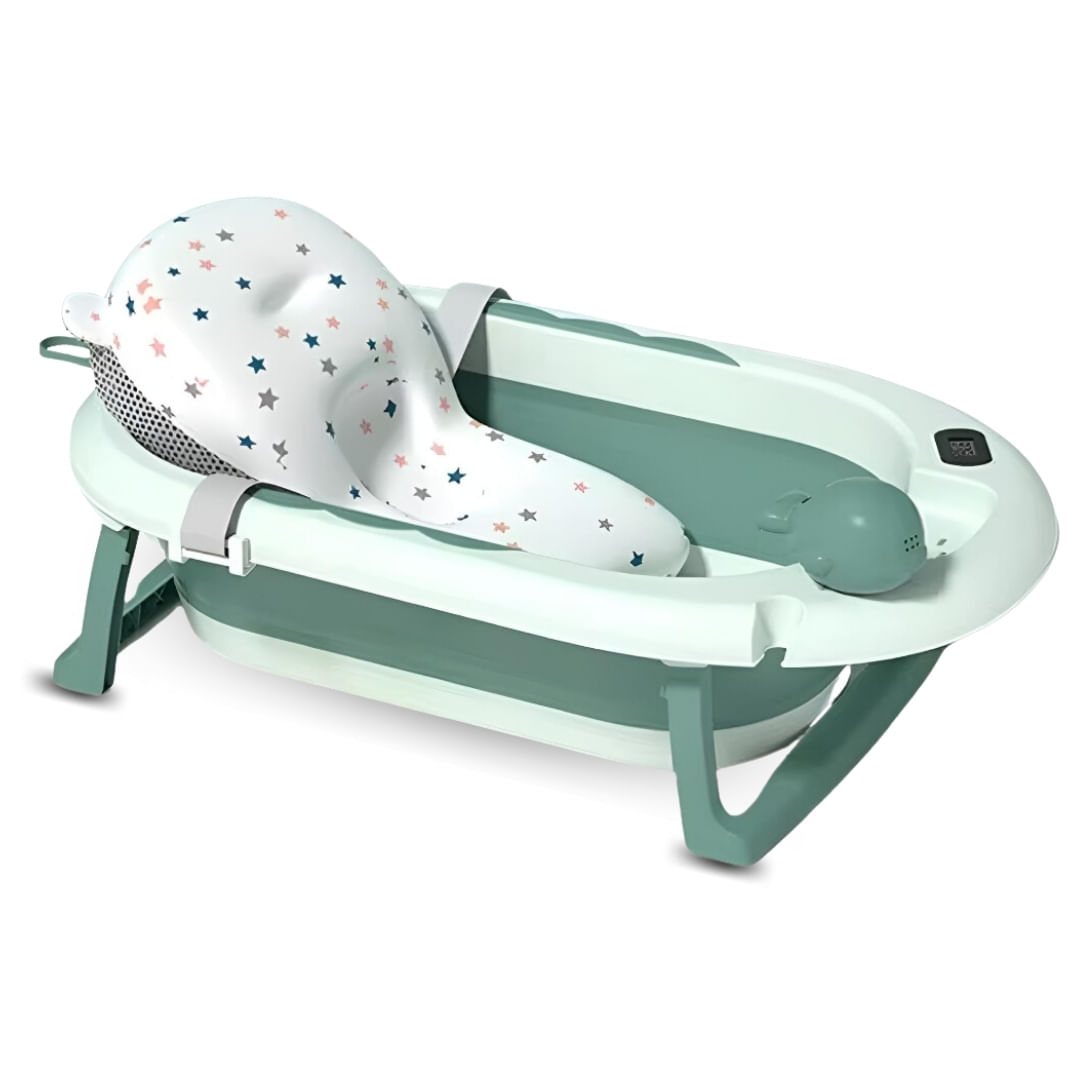 Bañera para Bebé Riyo con Termómetro Digital Verde