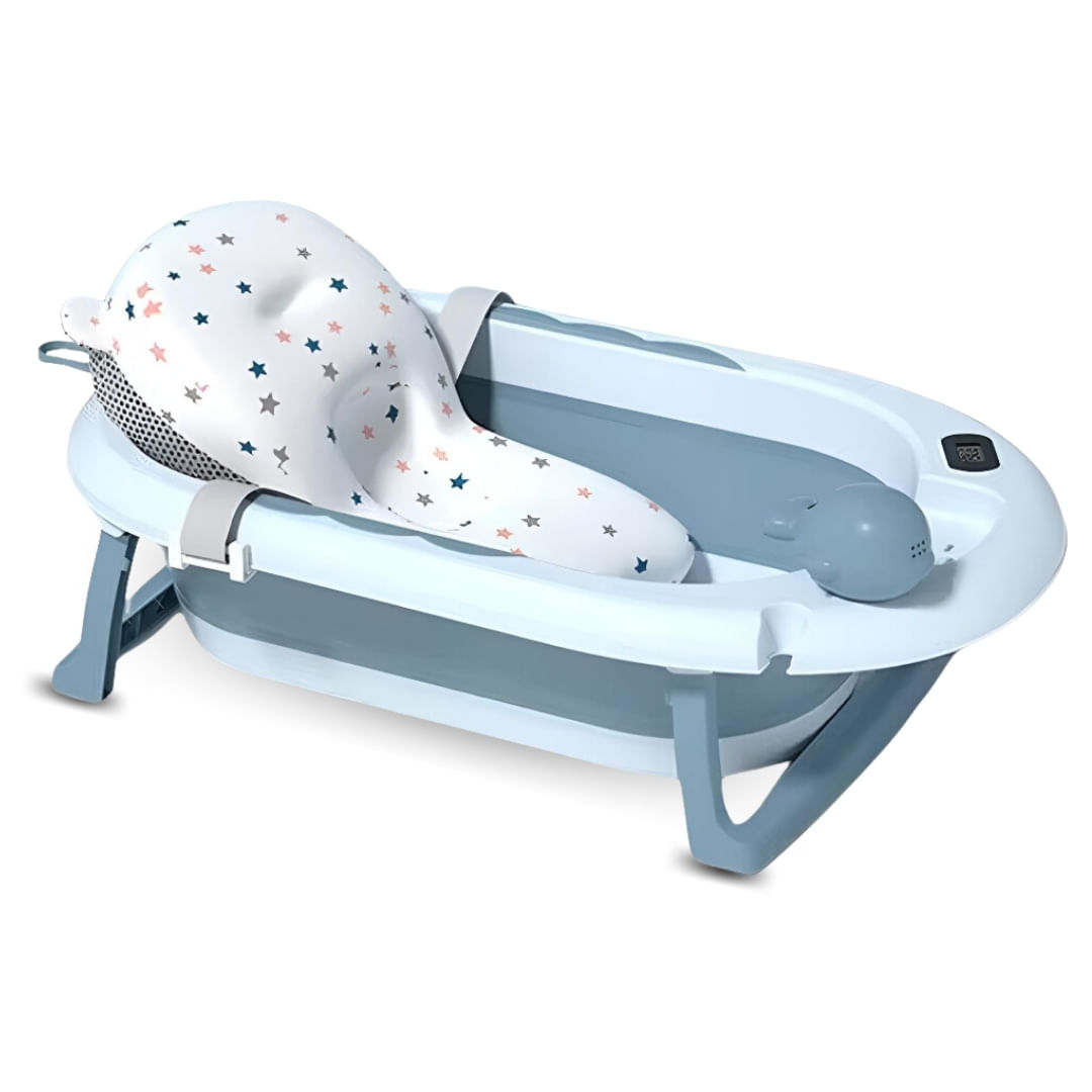 Bañera para Bebé Riyo con Termómetro Digital Azul
